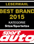 “SPORT AUTO AWARD 2015”: RECARO PLACES FIRST AMONG READERS FOR NINTH YEAR