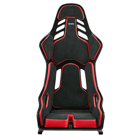076011b22 Recaro Podium Gf Am Alcantara Black Leather Red